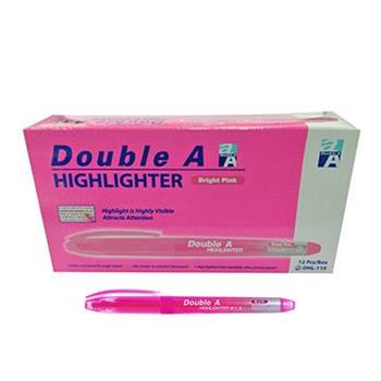 Double A螢光筆－螢光粉（12支/盒）【金石堂、博客來熱銷】