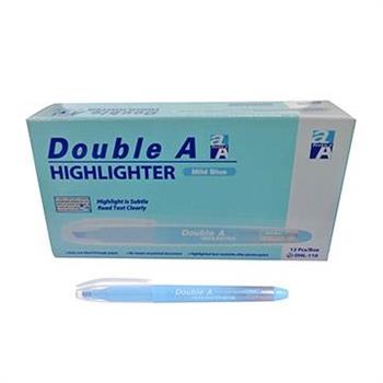 Double A淡色螢光筆－淡藍（12支/盒）【金石堂、博客來熱銷】
