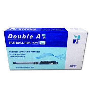 Double A極順原子筆－0.7mm藍（12支/盒）