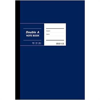 Double A B5布膠筆記本（深藍）－橫線內頁DANB18001【金石堂、博客來熱銷】