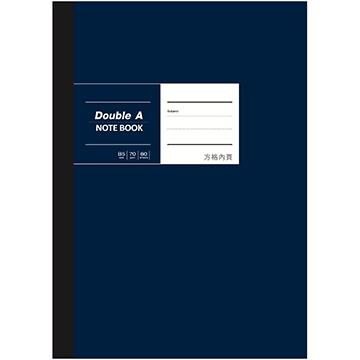 Double A B5布膠筆記本（深藍）－方格內頁/60頁DANB20001