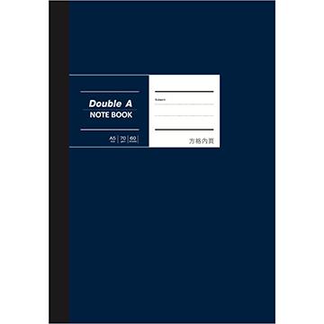 Double A A5布膠筆記本（深藍）－方格內頁/60頁DANB20004