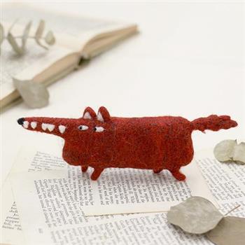 羊毛氈手創館【療癒DIY】我想對你說－紅狼