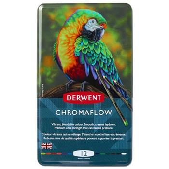 【DERWENT 德爾文】 CHROMAFLOW 油性色鉛 12色