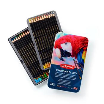 【DERWENT 德爾文】 CHROMAFLOW 油性色鉛 24色