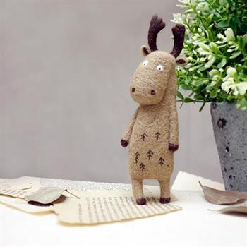 羊毛氈手創館【療癒DIY】我想對你說－麋鹿