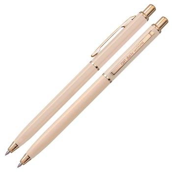 【IWI】daily writing 美日金屬中性筆 0.5mm黑油－裸粉