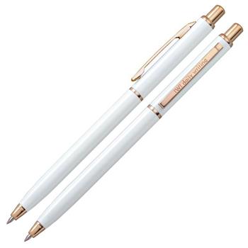 【IWI】daily writing 美日金屬中性筆 0.5mm黑油-純白