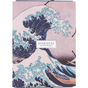 【浮世繪】葛飾北齋富嶽三十六景神奈川衝浪裏和風文件夾