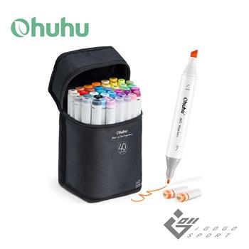 Ohuhu Oahu 40色雙頭酒精性麥克筆套組