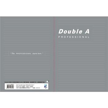 Double A 筆記本/小清新系列/B5/40頁/膠裝/左開/DANB23003/灰/橫線內頁