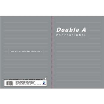 Double A 筆記本/小清新系列/A5/40頁/膠裝/左開/DANB23007/灰/橫線內頁