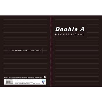Double A 筆記本/小清新系列/A5/40頁/膠裝/左開/DANB23008/黑/橫線內頁