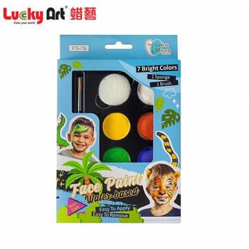 Lucky Art 7色水性人體彩繪-叢林系列