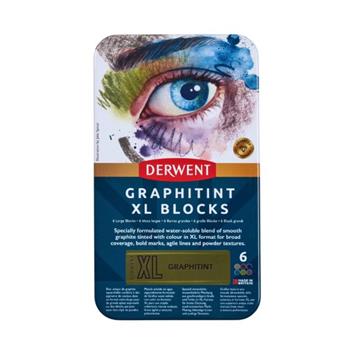 DERWENT德爾文水性石墨塊XL 6色