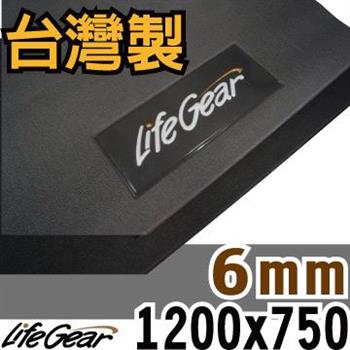 【來福嘉 LifeGear】88300 台製6mm隔音避震防刮瑜珈地墊（中版）【金石堂、博客來熱銷】