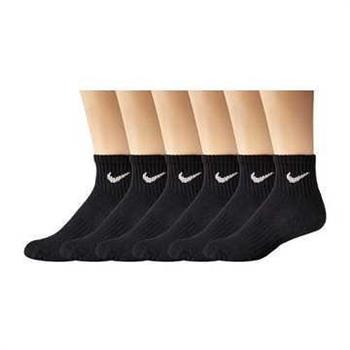 Nike 2015女時尚黑色1/4低切運動短襪6入組【金石堂、博客來熱銷】