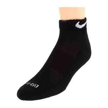 Nike 男女舒適DRI－FIT低切黑色運動襪6件組