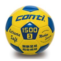 CONTI 3 號樂樂足球  足球  PVC車縫樂樂足球（3號球） 黃/藍