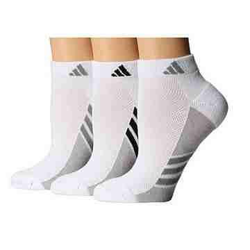 【Adidas】女Climacool白色低切短襪3入組