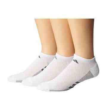 【Adidas】男Climacool白色輕柔無外露短襪3入組