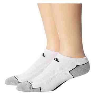 【Adidas】男時尚Climacool白色低切短襪2入組