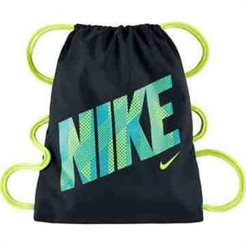 【Nike】兒童時尚Logo標誌抽繩小背包－黑色【預購】【金石堂、博客來熱銷】