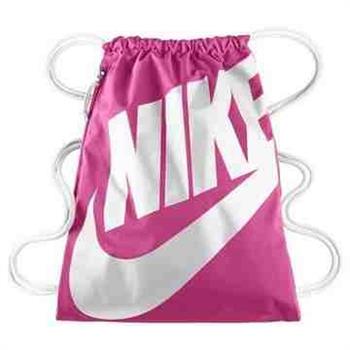 【Nike】時尚Logo標誌抽繩小背包－熱粉色【預購】【金石堂、博客來熱銷】