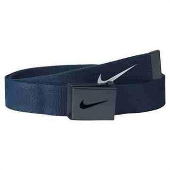 【Nike】2015金屬扣旋風標誌棉軟織帶大學藍色皮帶【金石堂、博客來熱銷】