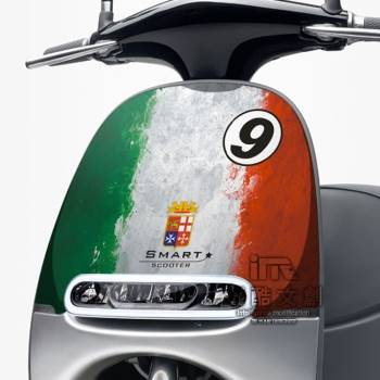 GOGORO面板貼 《潮酷文創》創意保護貼 獨特車貼 車膜 / GR024－義大利【金石堂、博客來熱銷】