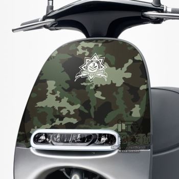 GOGORO面板貼 《潮酷文創》創意保護貼 獨特車貼 車膜 / GR049－戰役【金石堂、博客來熱銷】