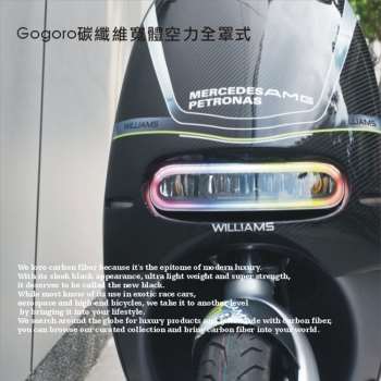 《潮酷文創》GOGORO碳纖維寬體空力全罩式面板 空力套件【金石堂、博客來熱銷】