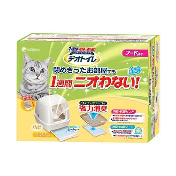 日本Unicharm消臭大師雙層貓砂盆全罩1組【金石堂、博客來熱銷】