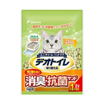 日本Unicharm消臭大師一月間消臭抗菌貓砂（2L x 4包）【金石堂、博客來熱銷】