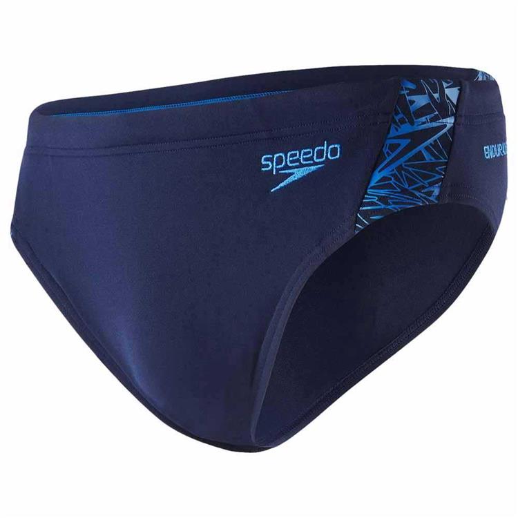 SPEEDO 男人運動三角泳褲Boom Splice 7cm 藍 － SD810854C289006