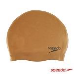 【SPEEDO】成人 基礎型 矽膠泳帽 Plain Moulded － SD870984B946古銅