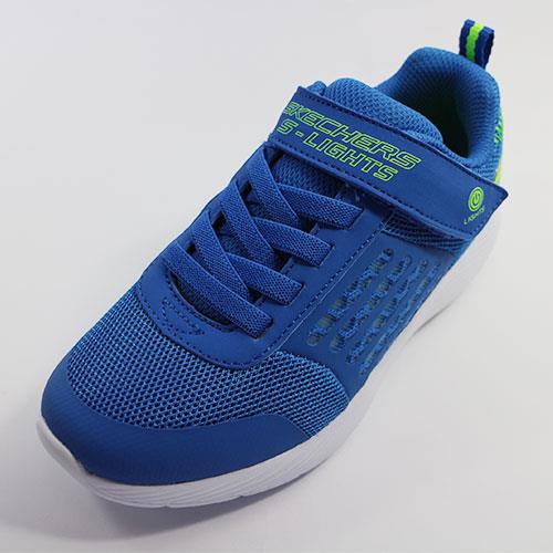 （AX） SKECHERS 男童 燈鞋 運動鞋 DYNA－LIGHTS － 90740LBLLM 藍