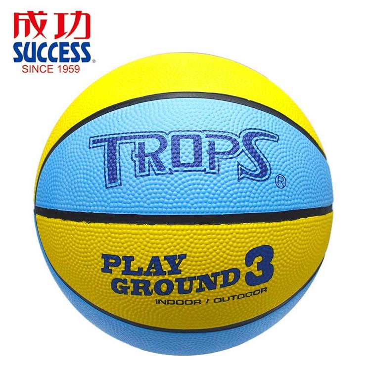 【SUCCESS 成功】40130 3號兒童彩色籃球（黃）