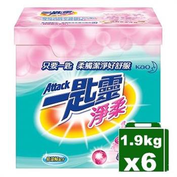 一匙靈 淨柔超濃縮洗衣粉 1.9KG x6盒/箱【金石堂、博客來熱銷】
