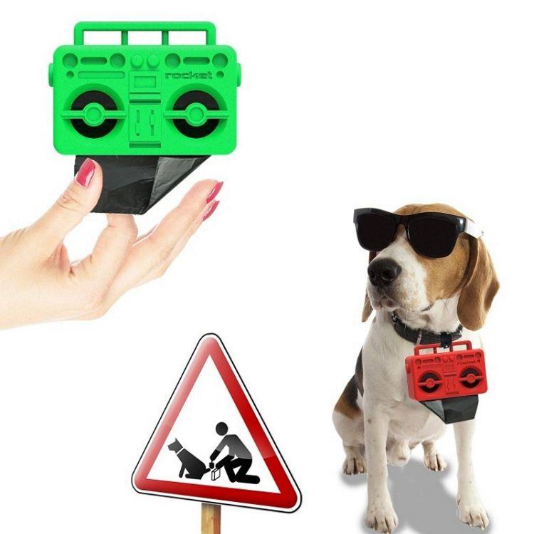 【義大利Rocket】音箱造型寵物撿便袋收納盒 Boom dog－ BAG DISPENSER