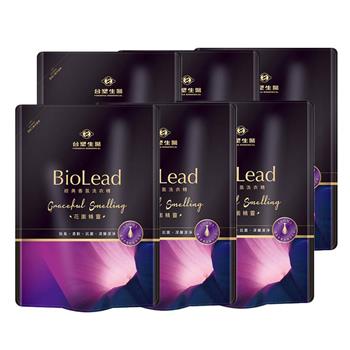 《台塑生醫》BioLead經典香氛洗衣精補充包 花園精靈1.8kg（6包入）【金石堂、博客來熱銷】