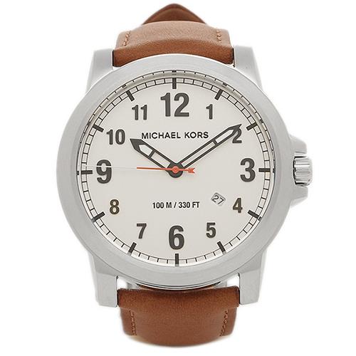 MICHAEL KORS 時尚潮流皮革錶帶腕錶－咖啡（現貨+預購）