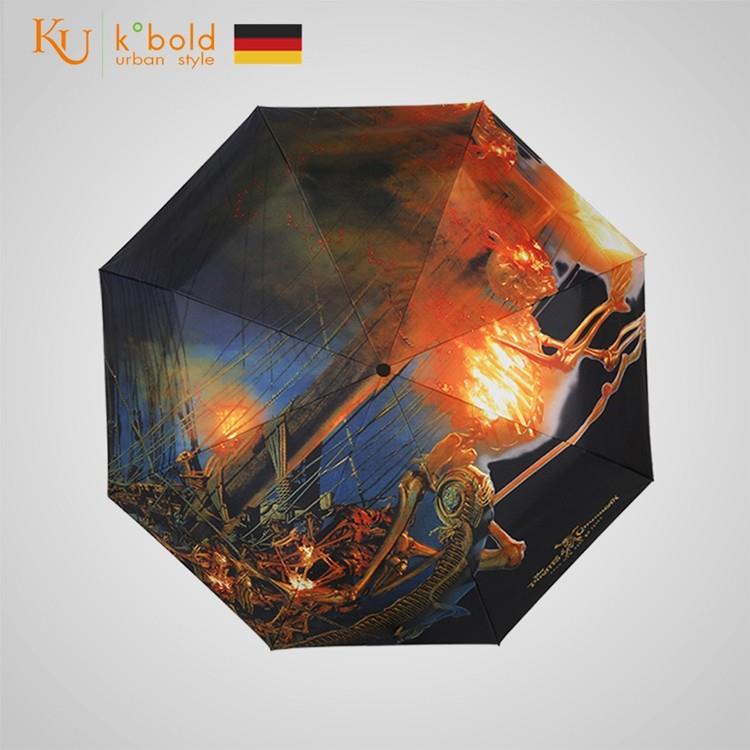 【德國kobold】迪士尼官方授權－8K晴雨兩用傘－神鬼奇航系列－海盜船