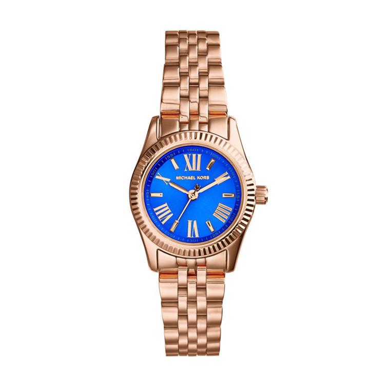 Michael Kors時尚都會腕錶－海藍玫瑰金（現貨+預購）
