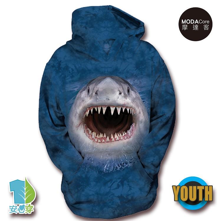 摩達客－（預購）美國The Mountain險惡鯊魚 少年兒童版 連帽T恤