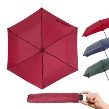 樂嫚妮 輕量三折雨傘－暗紅【金石堂、博客來熱銷】