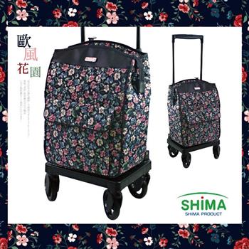 日本SHIMA側拉購物車ST系列（歐風花園）【金石堂、博客來熱銷】