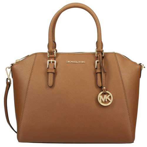 MICHAEL KORS 經典防刮兩用包－焦糖駝（現貨+預購）