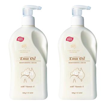 【澳洲G&M】鴯鶓油滋潤保濕霜含維他命E (家庭號) 500g/瓶 -2入組 即期品-2026年4月到期