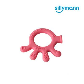 【韓國sillymann】 100%鉑金矽膠章魚固齒器（粉色）【金石堂、博客來熱銷】